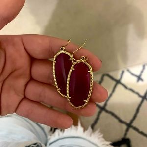 Kendra Scott Maroon Earrings